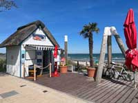 Reetdach Strandbude Maximilan Hering Hundestrand Haffkrug